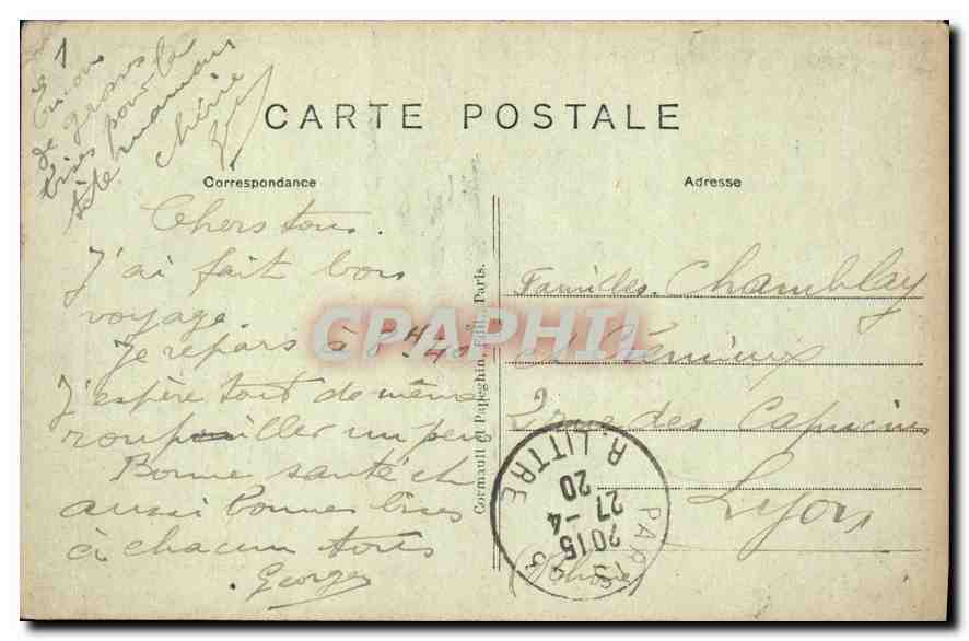 CPA Paris La Fontaine Carpeaux Jardin du Luxembourg  — Rückseite