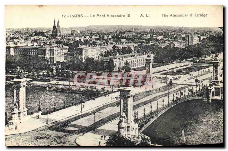 CPA Paris Le Pont Alexandre III 