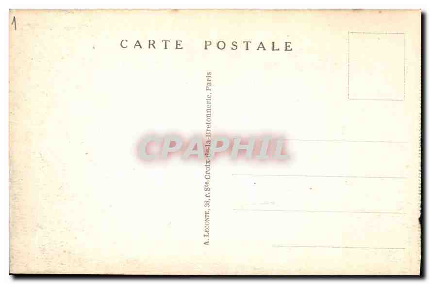 CPA Paris La Chambre des Deputes Tour Eiffel — Verso