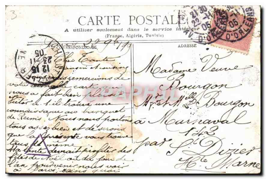 CPA Paris La Trinite  — Verso
