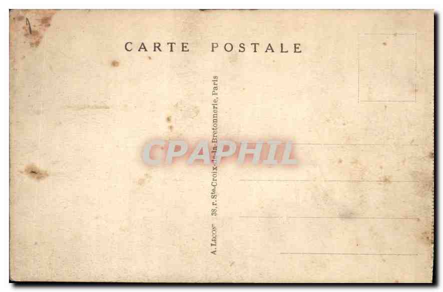 CPA Paris Ensemble de la Place de la Republique et l'Hotel Moderne  — Rückseite