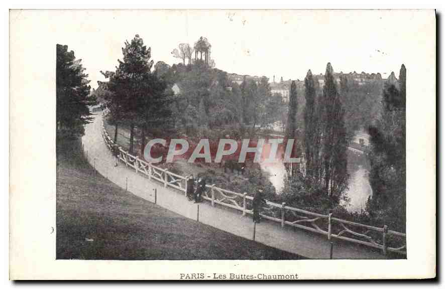 CPA Paris Les Buttes Chaumont 
