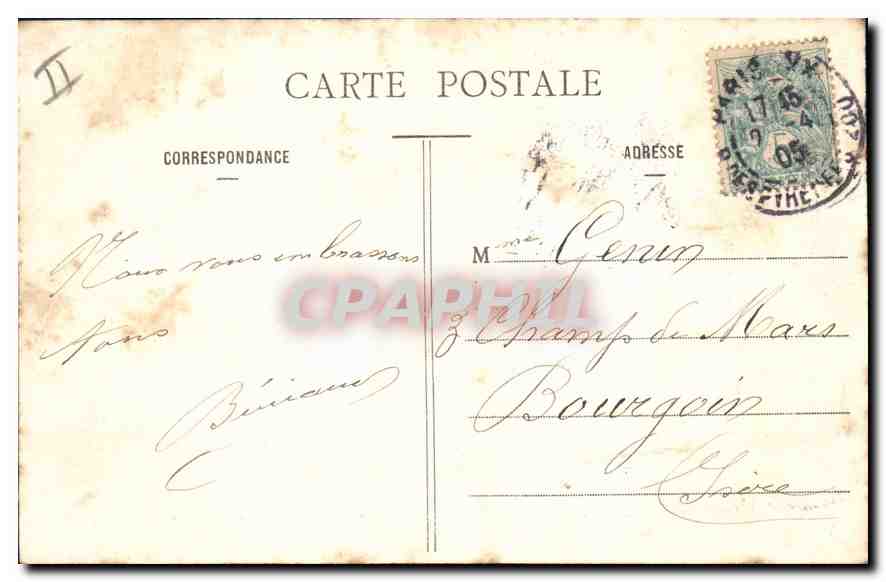 CPA Paris Buttes Chaumont La Montee au Belvedere  — Rückseite