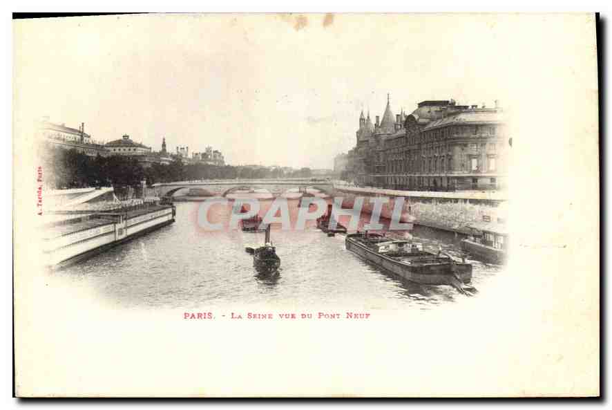 Paris - La Seine vue du Pont Neuf — L. TERRA, Paris