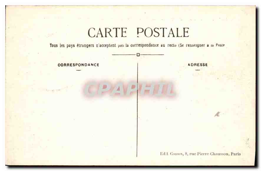 CPA Paris Perspective sur la Seine Le Pont au Change et la Conciergerie  — Rückseite