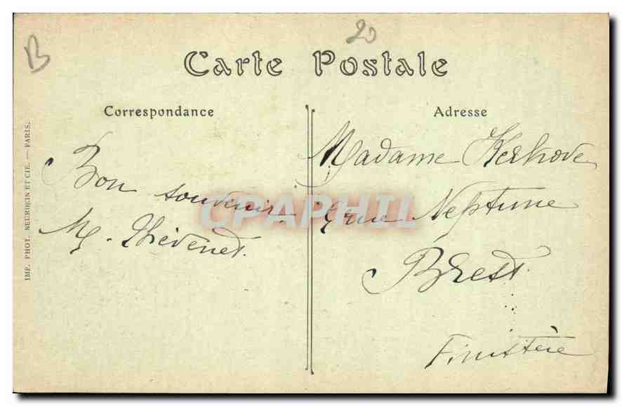 CPA Paris Le Pont d'Arcole et l'Hotel de Ville  — Rückseite