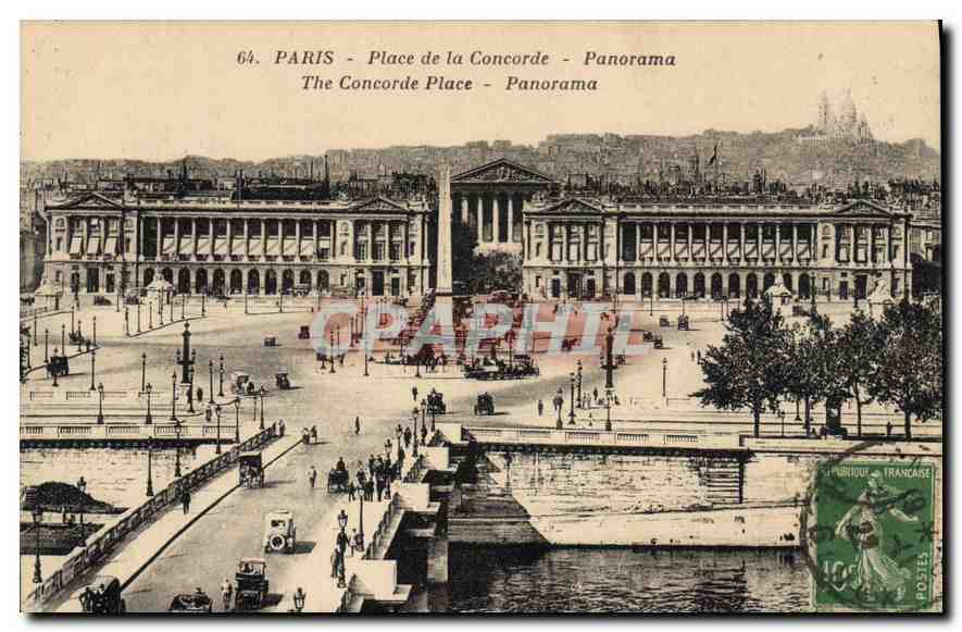 CPA Paris Place de la Concorde Panorama 