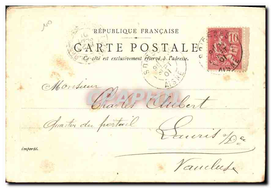 CPA Place de la Republique  — Rückseite