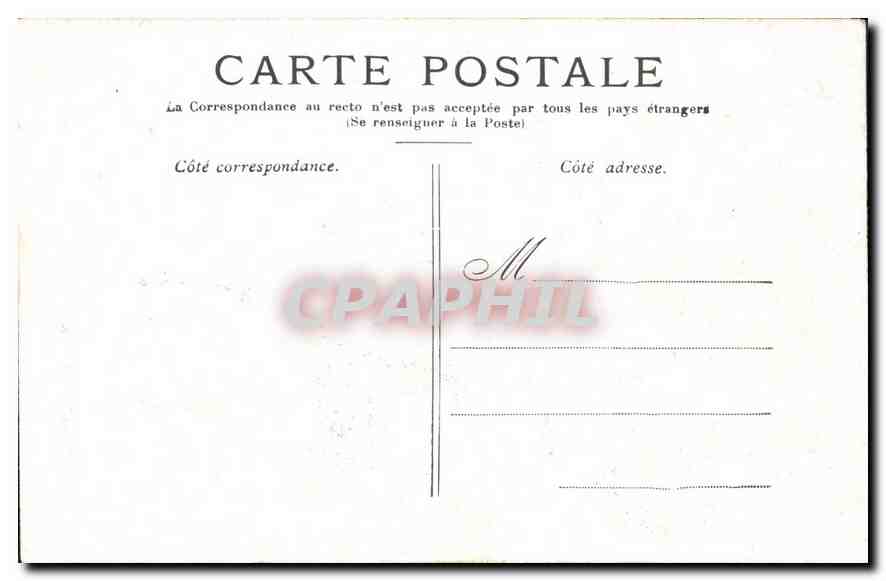 CPA Paris les Invalides  — Rückseite