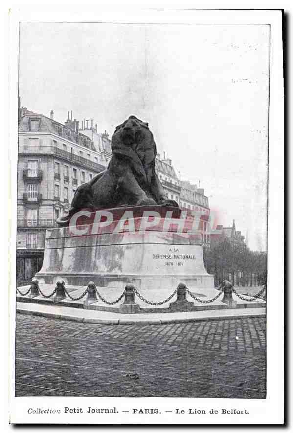 CPA Collection Petit Journal Paris Le Lion de Belfort 
