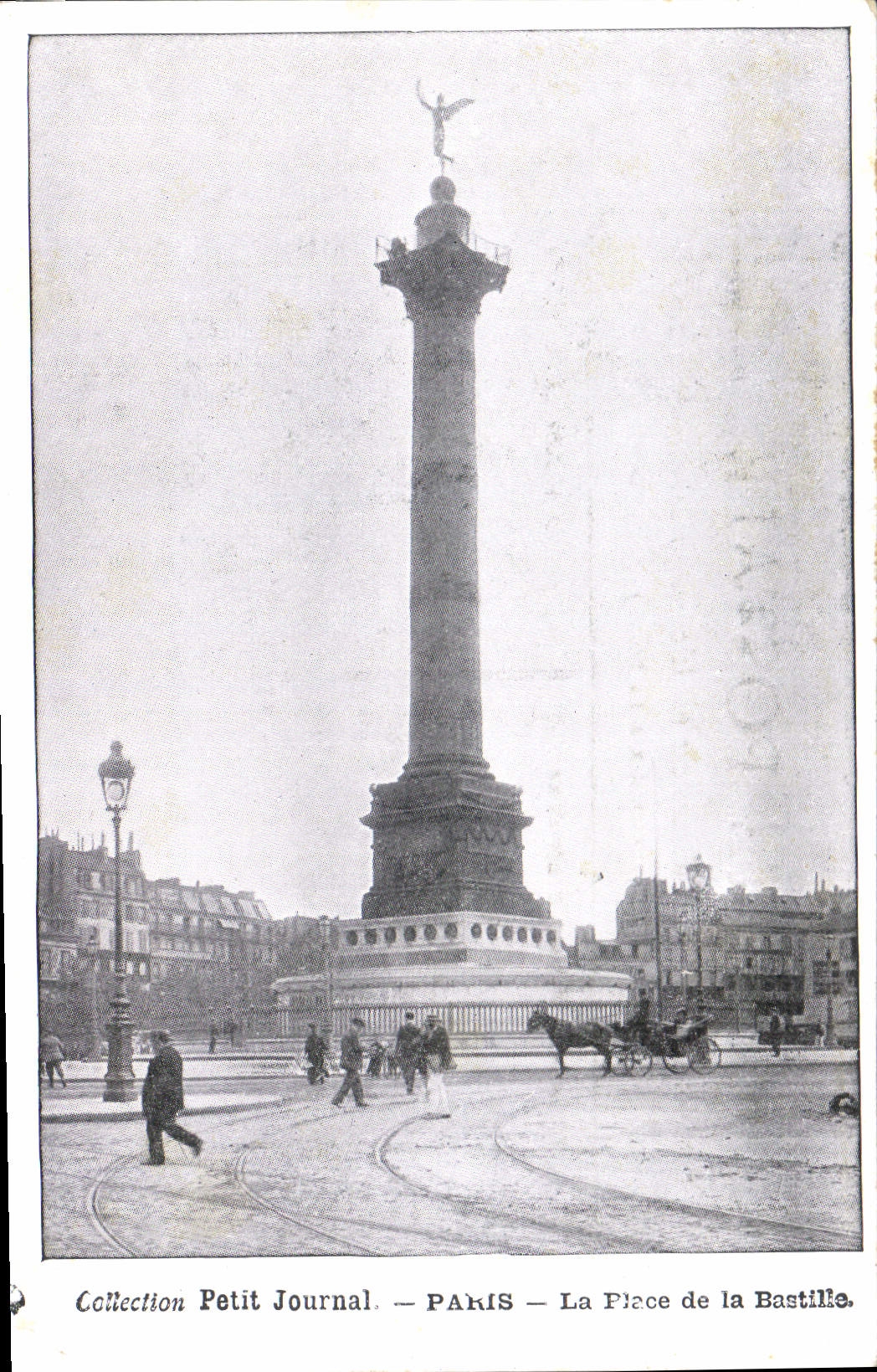 CPA Collection Petit Journal Paris La Place de la Bastille 