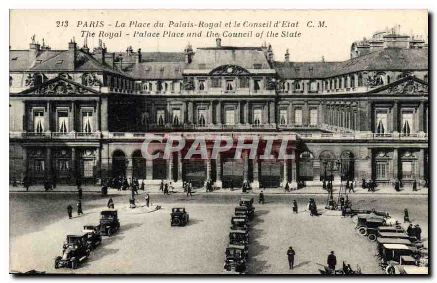 CPA Paris La Place du Palais Royal et le Conseil d'Etat 