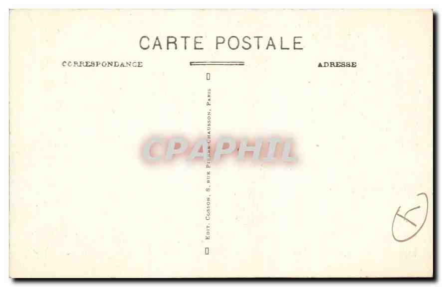 CPA Paris La Place du Palais Royal et le Conseil d'Etat  — Rückseite