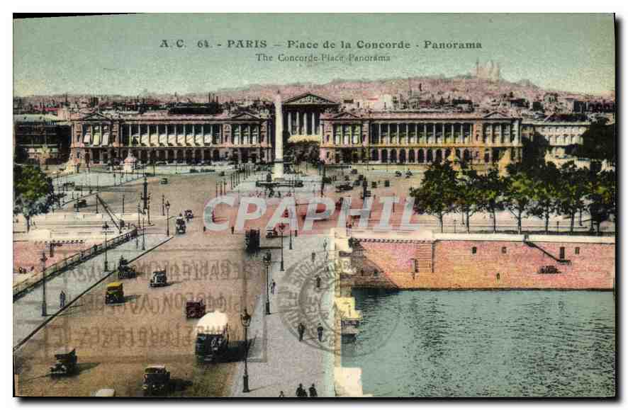 CPA Paris Place de la Concorde Panorama 