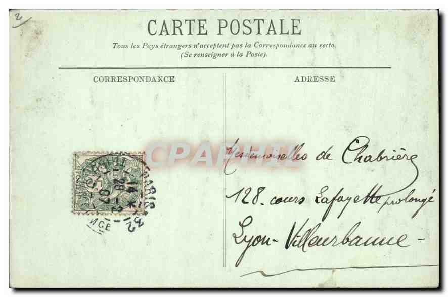 CPA Paris Le Jardin du Luxembourg  — Rückseite