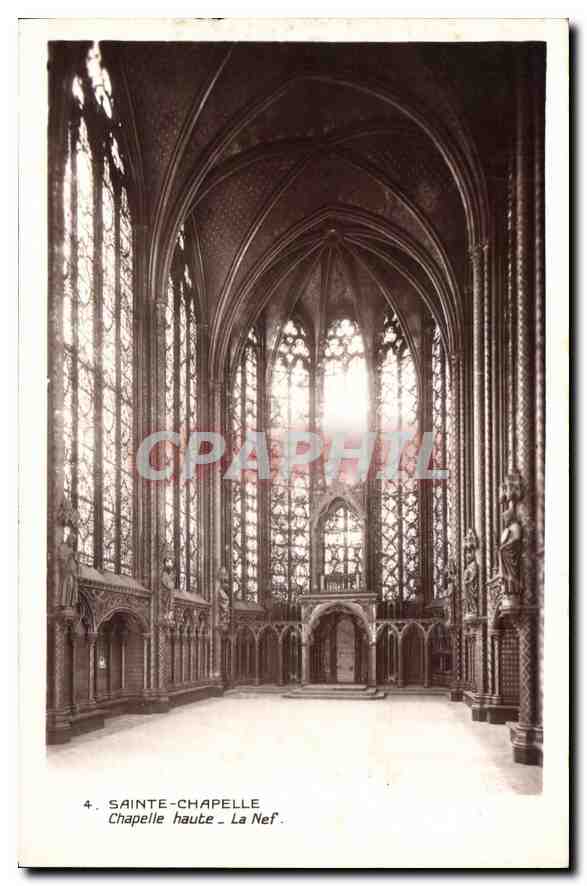 CPA Sainte Chapelle Chapelle Haute La Nef 