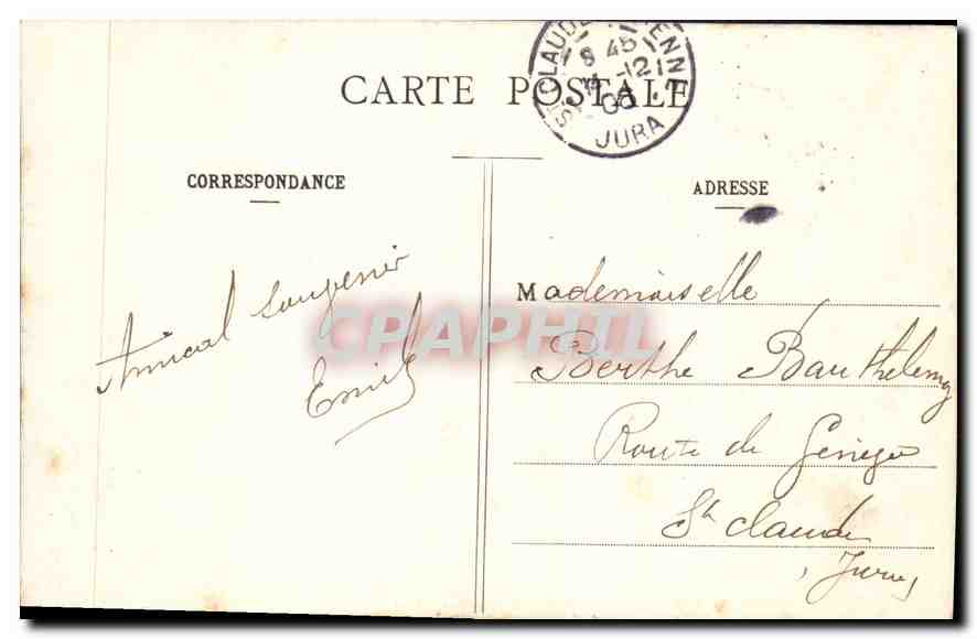 CPA Paris Le Pont Alexandre de profil  — Verso