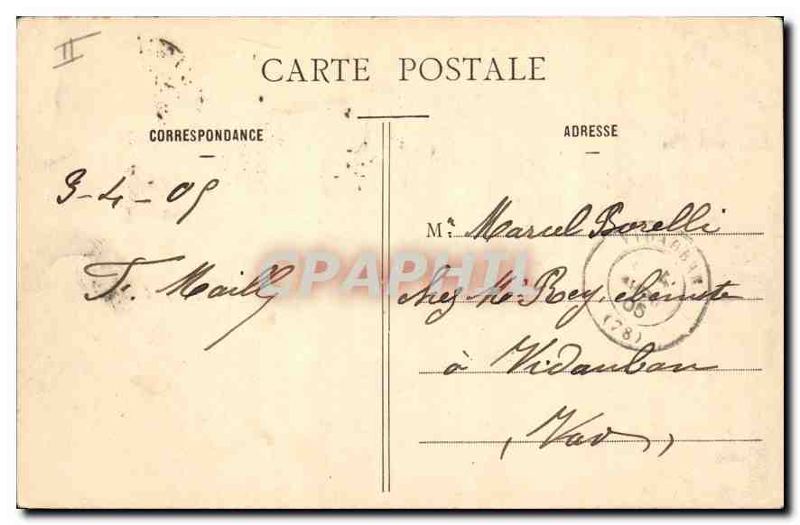 CPA Paris Lac du Bois de Boulogne Vue sur l'Ile  — Rückseite