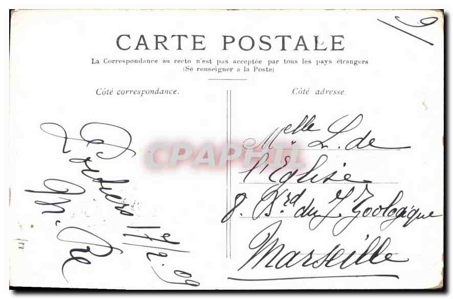 CPA Paris Notre Dame  — Verso