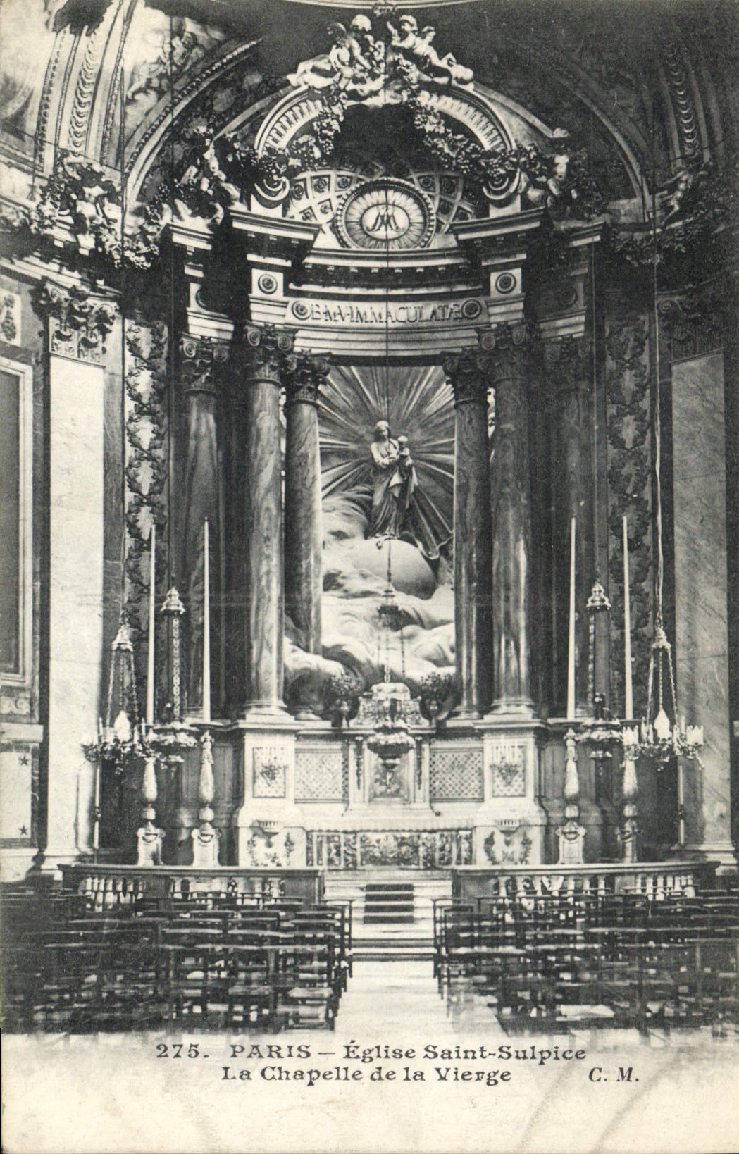CPA Paris Eglise Saint Sulpice La Chapelle de la Vierge 