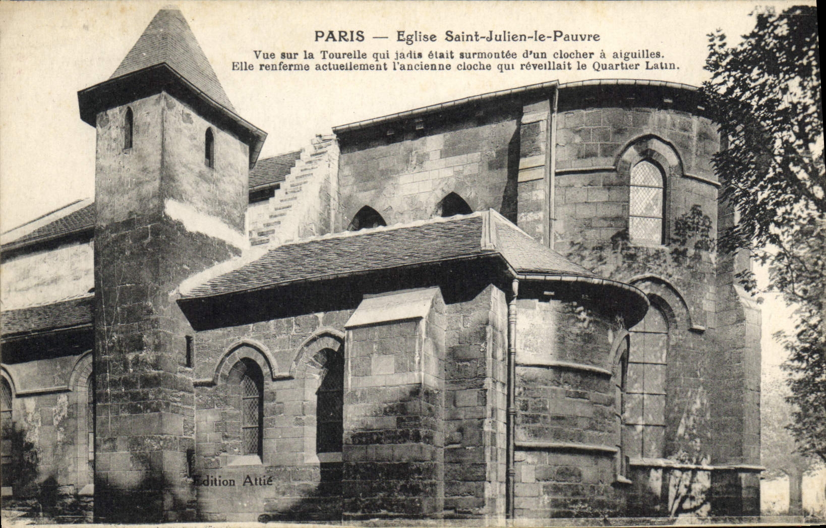 CPA Paris Eglsie Saint Julien le Pauvre 
