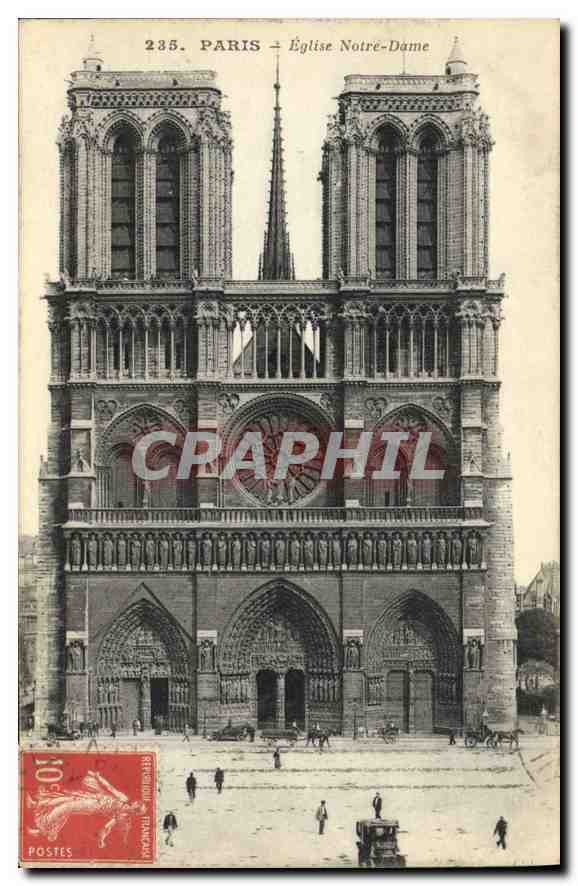 CPA Paris Eglise Notre Dame 