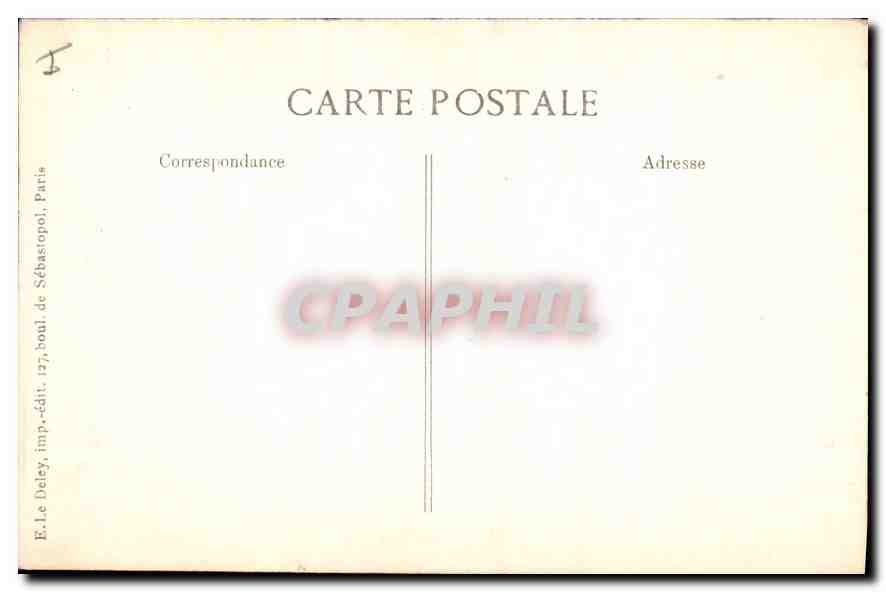 PARIS — La Basilique du Sacré-Cœur et la Savoyarde — E. Le Deley, Paris — Verso