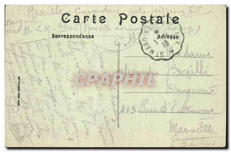 CPA Paris Place de la Concorde  — Rückseite