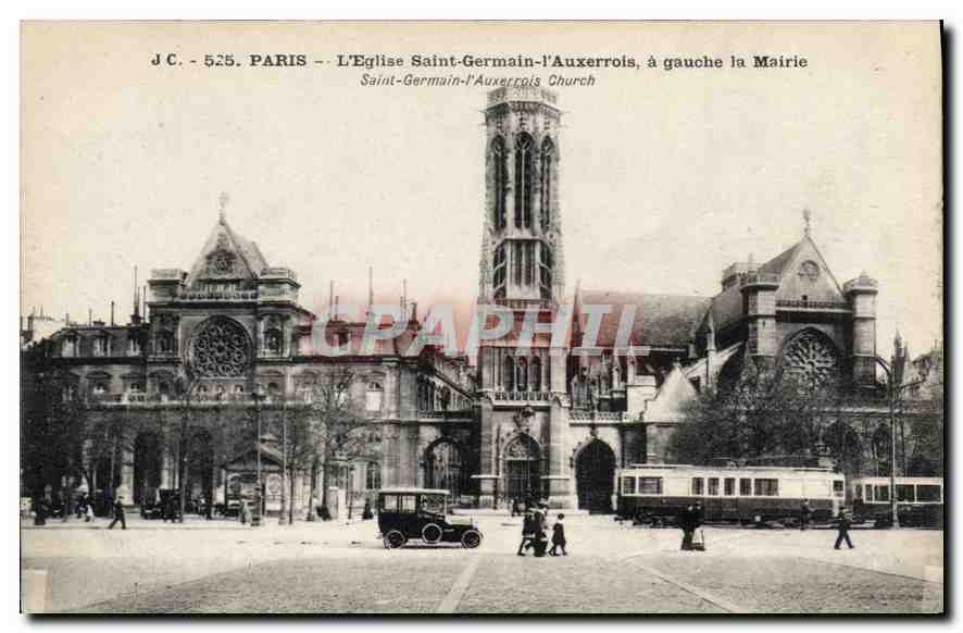 CPA Paris L'Eglise Saint Germain l'Auxerrois a gauche la Mairie 