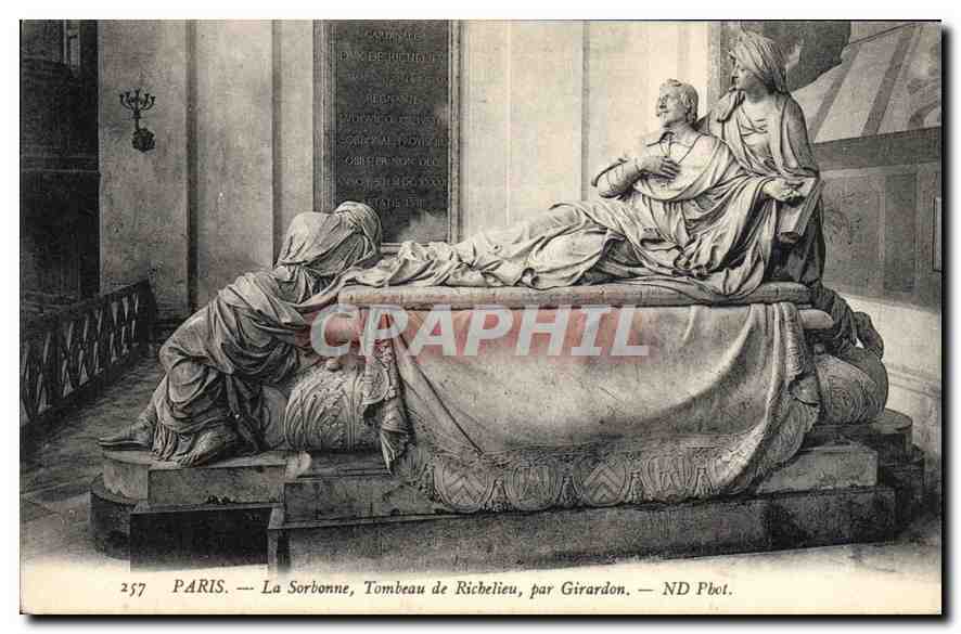 CPA Paris La Sorbonne Tombeau de Richelieu par Girardon 
