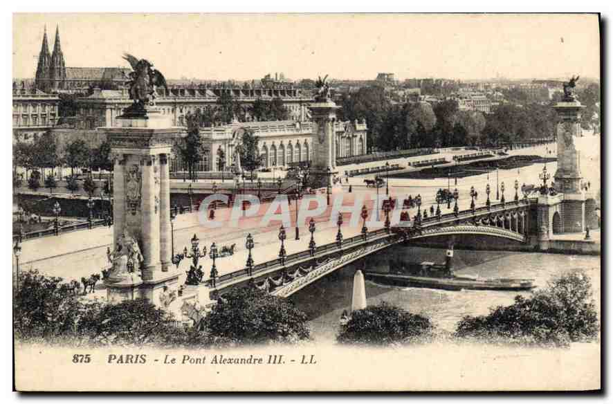CPA Paris Le Pont Alexandre III 