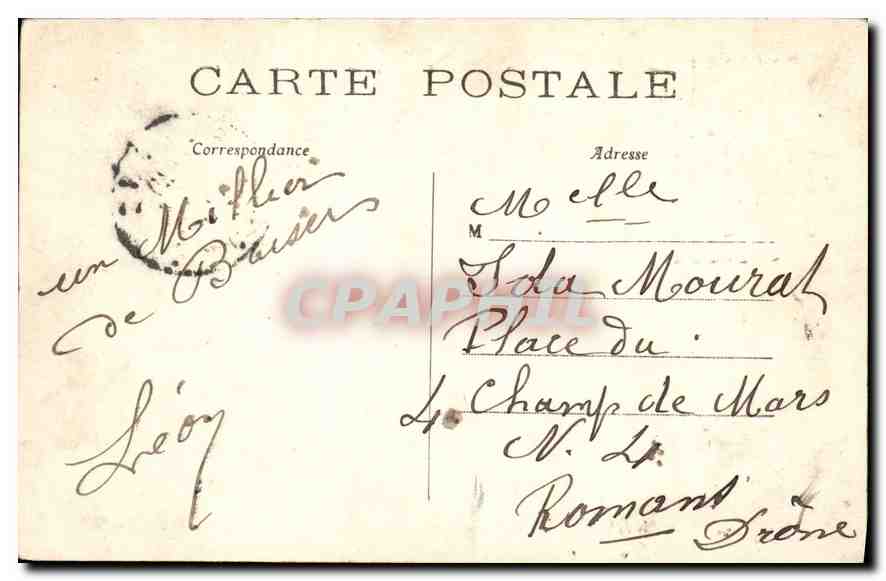CPA Paris Colonne Vendome  — Verso