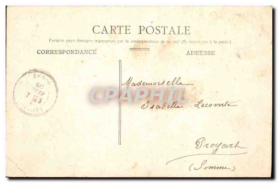 CPA Paris Bois de Boulogne la Poite de l'Ile  — Verso