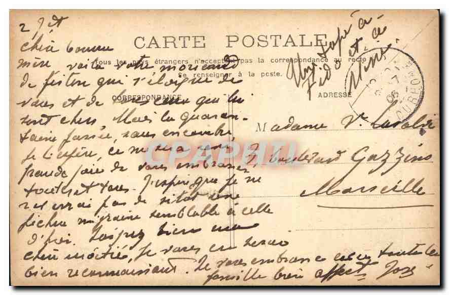 CPA Paris Pantheon  — Rückseite
