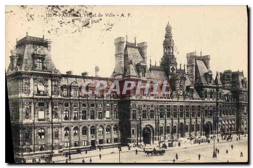 CPA Paris L'Hotel de Ville 