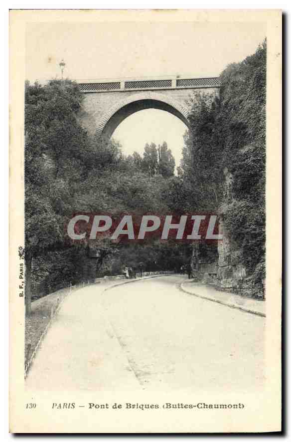 CPA Paris Pont de Briques Buttes Chaumont 
