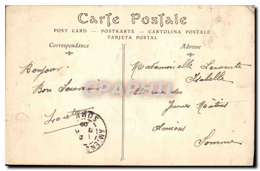 CPA Paris Jardin du Luxembourg la Fontaine Carpeaux  — Rückseite
