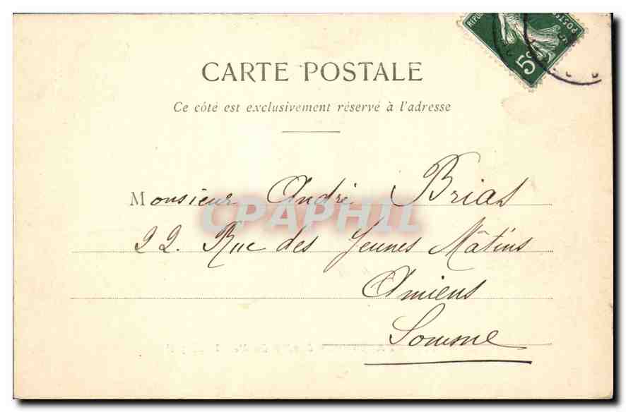 CPA Paris Le Jardin du Palais Royal  — Rückseite