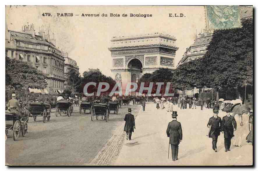 CPA Paris Avenue du Bois de Boulogne 