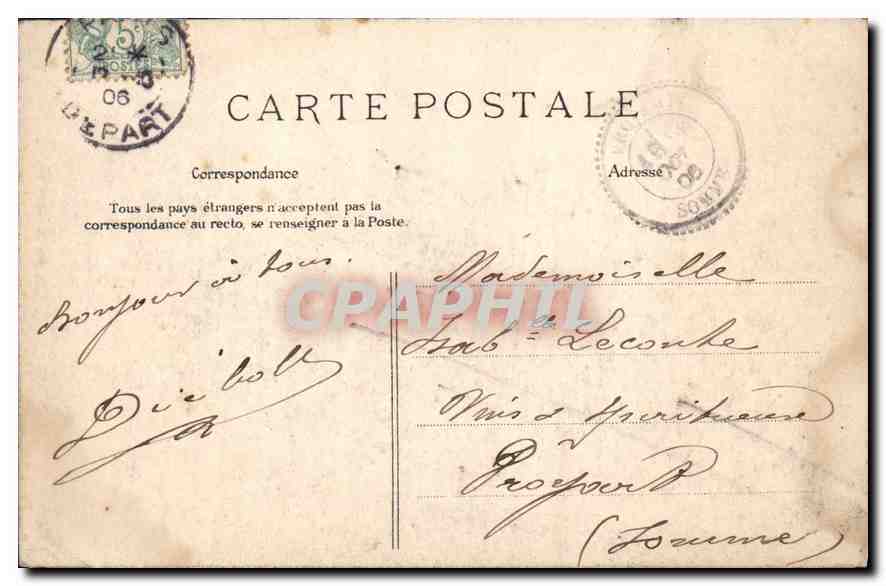 CPA Paris Avenue du Bois de Boulogne  — Verso