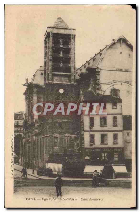 CPA Paris Eglise Saint Nicolas du Chardonneret 