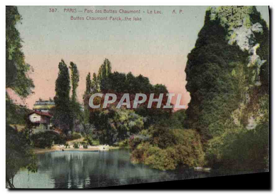 CPA Paris Parc des Buttes Chaumont le Lac 