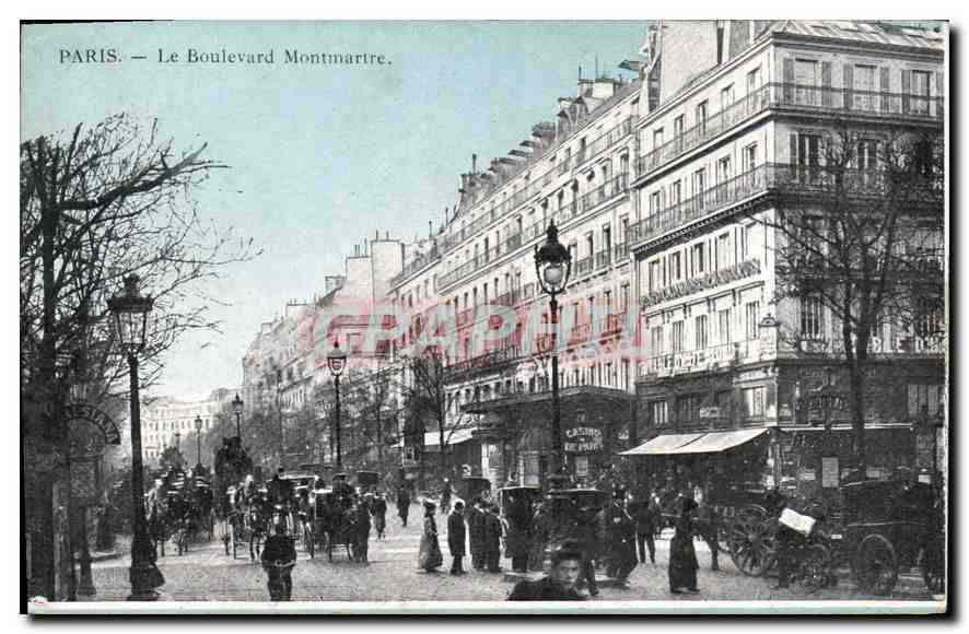 CPA Paris le Boulevard Montmartre 