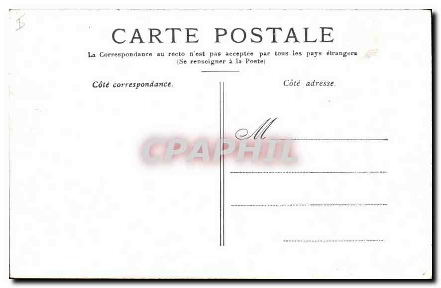 CPA Paris le Petit Palais  — Rückseite