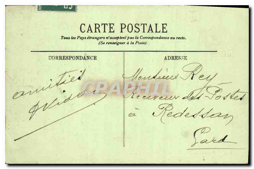 CPA Paris Hospice de la Salpetriere  — Verso