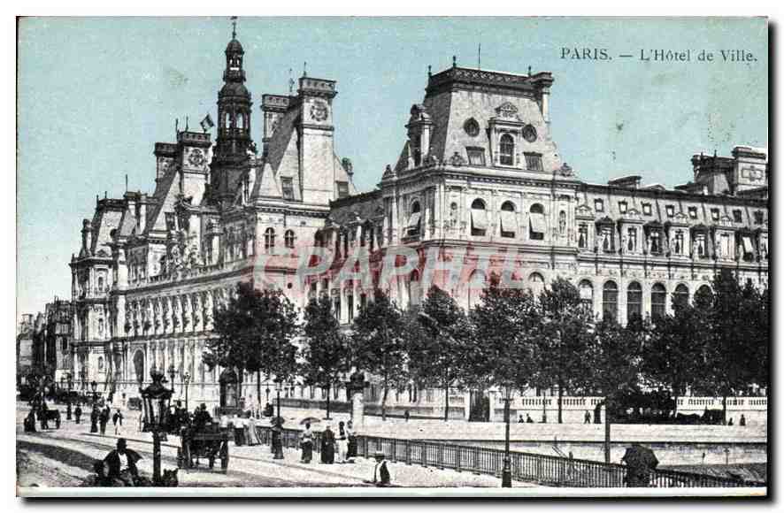 CPA Paris l'hotel de Ville 