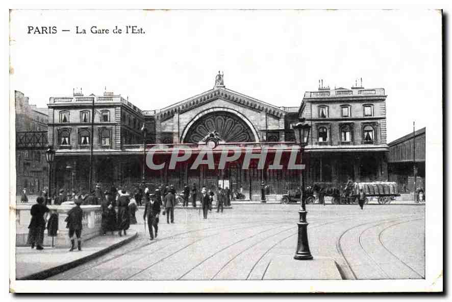 CPA Paris la Gare de l'Est 