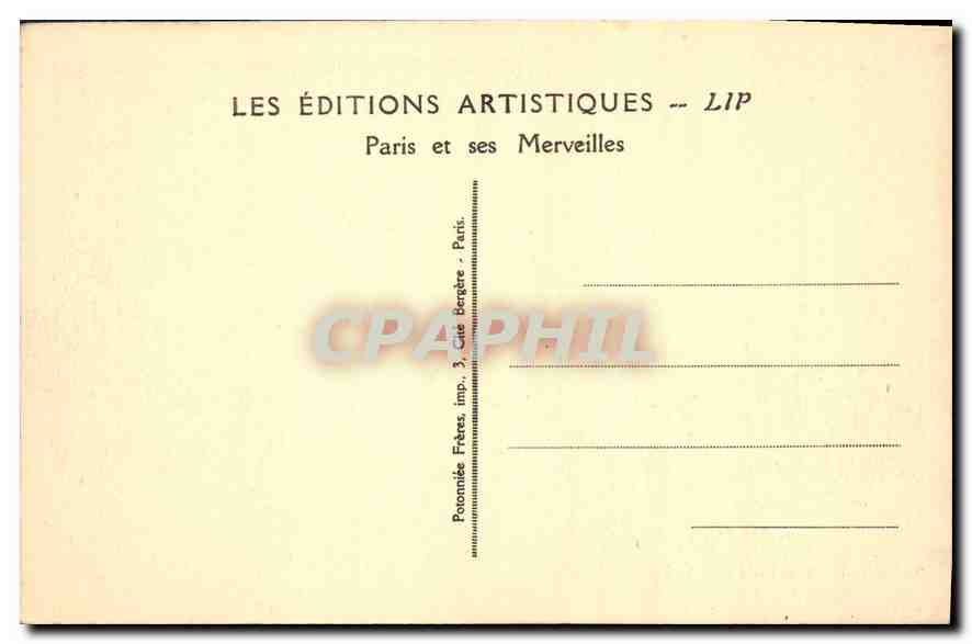 CPA Paris la Seine et le Pont Alexandre III vers la Tour Eiffel  — Rückseite