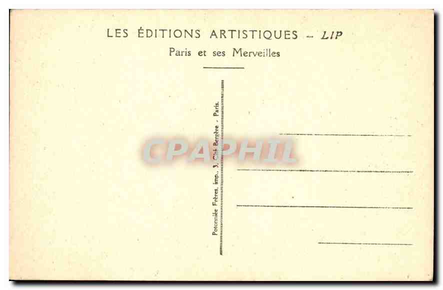 CPA Paris Panorama sur la Seine  — Rückseite