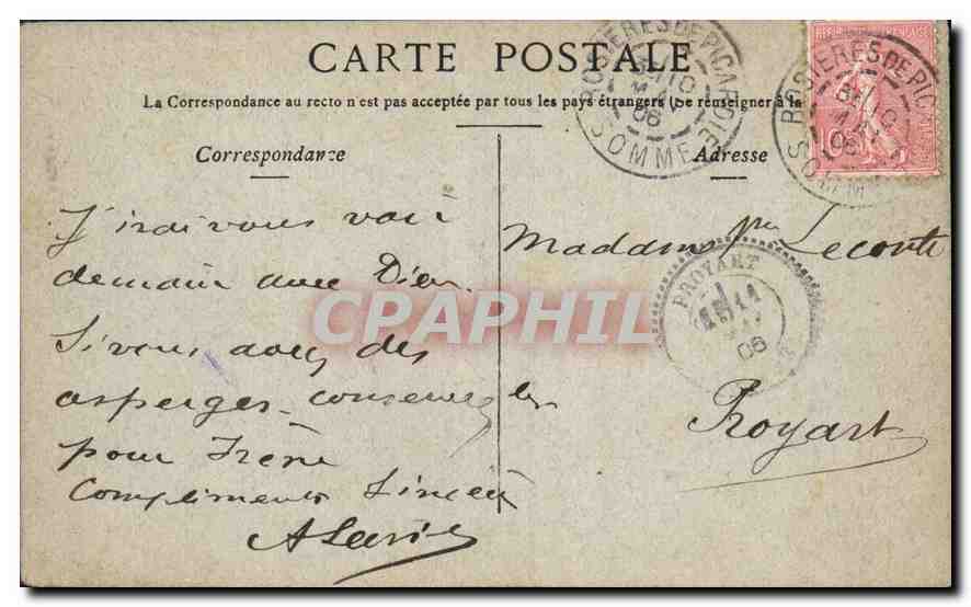CPA Paris la Grille du Parc Monceau  — Rückseite